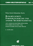 Rangrücktritt, Forderungserlass und andere Sicherungsmittel